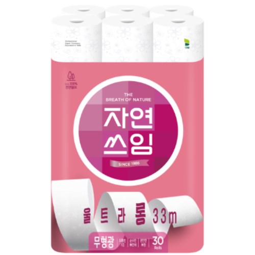 자연쓰임 울트라롱 33m (30롤) (2팩)_이미지