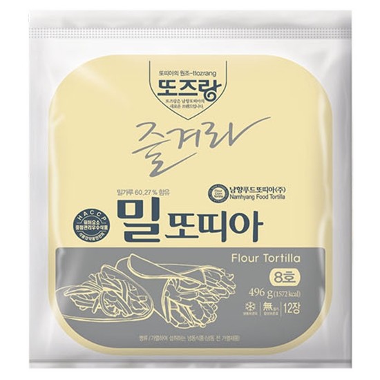 남향푸드또띠아 남향 밀또띠아 8호 12개입 496g (1개)