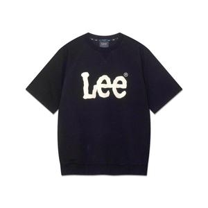 LEE 빅 트위치 로고 반팔 맨투맨 블랙 LE2502CR10BK 409584 M