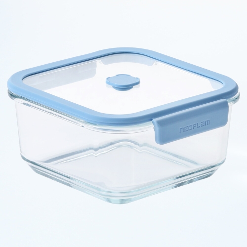 베큐씰 내열유리 진공 밀폐용기 정사각 1000ml