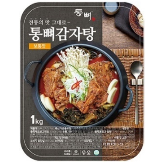 명가 통뼈 감자탕 보통맛 1kg (2개)