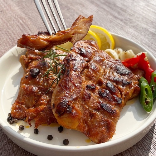 미담 모던푸드 닭다리 순살 바베큐 매콤한맛 120g