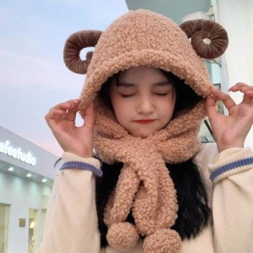 홀리지 리마 극한추위 대비  뽀글이 방한모자 머플러_ 2497704