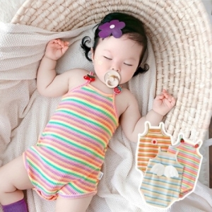 메이커키즈 조이멀티 ST 레인보우 민소매 아기 바디슈트 66-90 304161_이미지