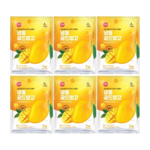 CJ프레시웨이 이츠웰 냉동 골드망고 1kg (7개)