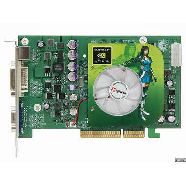 미디테크 GeForce 6600 미디테크 128MB AGP (2.2ns GDDR3) 영웅