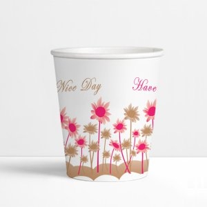 서연 6.5온스 꽃 종이컵