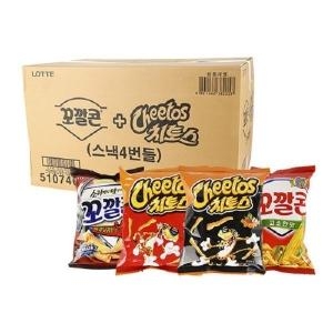 롯데제과 롯데제과 꼬깔콘 치토스 4번들 8묶음_이미지
