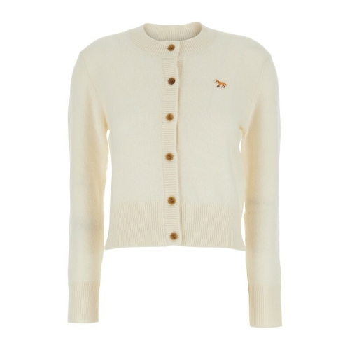 메종키츠네 fox embroidered lambswool cardigan PW00506KT1006 T_이미지