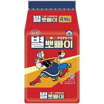 삼양식품 별뽀빠이 4개입 288g (10개)