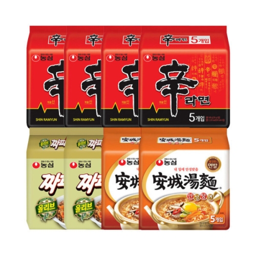 농심 신라면 120gx20개+안성탕면 125gx10개+짜파게티 140gx10개_이미지