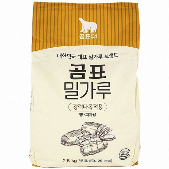 곰표 밀가루 강력다목적용 2.5kg이미지입니다. 누르면 해당 게시물로 새창이동합니다.