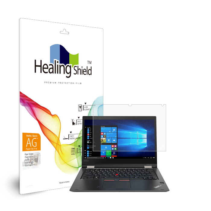 폰트리 힐링쉴드 레노버 씽크패드 X380 요가 20LHS0G900 블루라이트차단 종이질감 지문방지 액정보호필름_이미지
