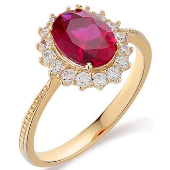 로이드 14K 스타 오마쥬 루비 컬렉션 반지 LRS20069G