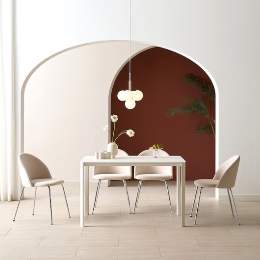 리바트 세계가구 라클레 모던 유리 식탁 1200 (의자별도)