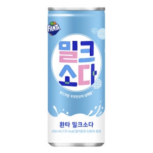 코카콜라음료 환타 밀크소다 250ml