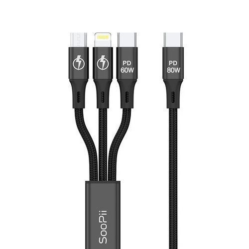 S07PD PD 3in1 80W 멀티 충전 케이블
