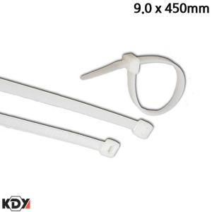 KDY 케이블타이 화이트 9.0 x 450mm 100개입 전선정리 소품정리 선정리 케이블정리 정리끈