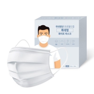 프로월드컵 마스크 특대형 100개입 1개 화이트