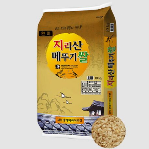 명가미곡처리장 2025 햅쌀 지리산 메뚜기쌀 현미 10kg (1개)_이미지