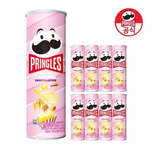 켈로그 프링글스 버터 카라멜 110g (9개)