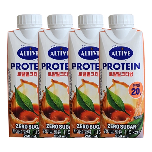 CJ제일제당 얼티브 프로틴 로얄밀크티향 250ml (4개)_이미지