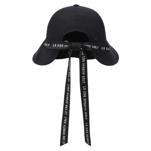 르꼬끄골프 리본탈부착 뒷트임 버킷햇 GQ322LCP82_BLCK_이미지