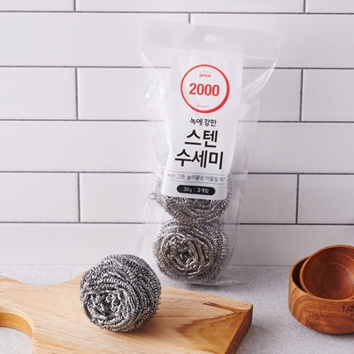 롯데마트 온리프라이스 스텐 수세미 3입 (1개)