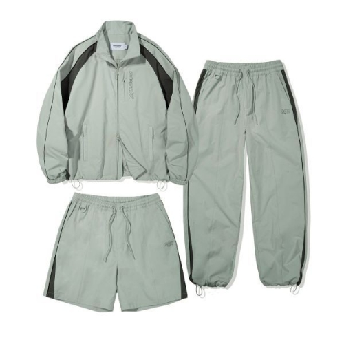SET 배색ver. 2-WAY 배색 테크 숏 자켓 셋업_라이트그린 야상 패딩573292