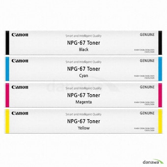 Canon NPG-67BK, NPG-67C, NPG-67M, NPG-67Y 4색 세트
