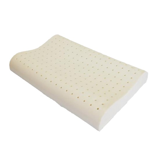 델라텍스 천연라텍스 베개 굴곡형+속+겉커버 (2개, 53x31cm)_이미지