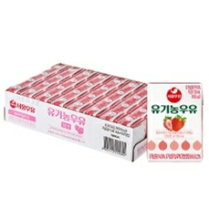 서울우유 유기농우유 딸기 120ml (32개)