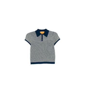 EnC 그란데비타 해외 GUEST IN RESID E 여성 PIQUE CASHMERE POLO 셔츠 W39011WFNAVCO