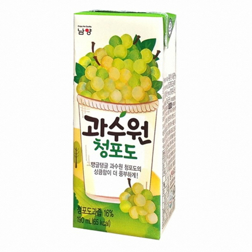 남양유업 과수원 청포도 190ml이미지입니다. 누르면 해당 게시물로 새창이동합니다.