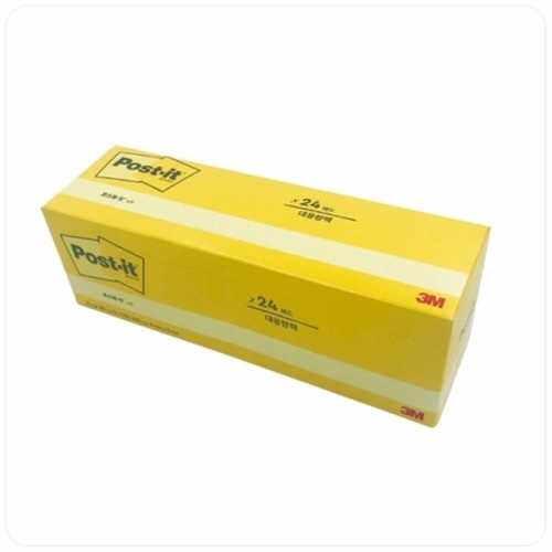 3M TVGOJOKA 대용량 포스트잇 654-24CY 24패드 76x76mm이미지입니다. 누르면 해당 게시물로 새창이동합니다.