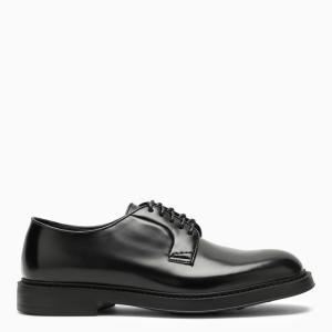  듀칼 DOUCALS BLACK LEATHER DERBY LACE-UP DU1385BRUXUF007/N