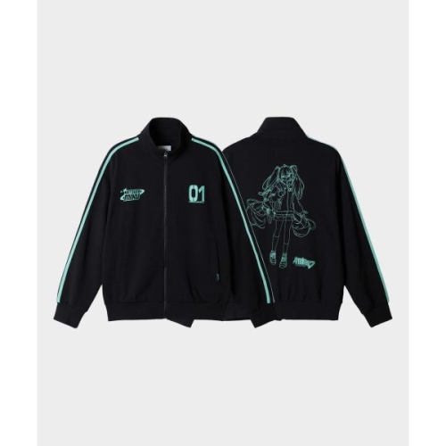 이랜드 스파오 하츠네미쿠 트랙 재킷블랙SPJJG11U01 SPJJG11U01_이미지