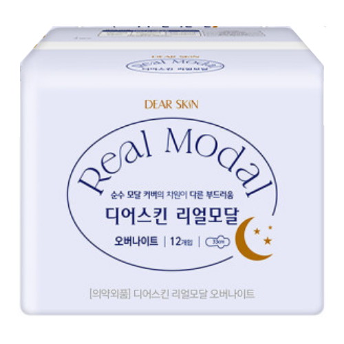 디어스킨 리얼모달 오버나이트 12개[4팩(48개)]