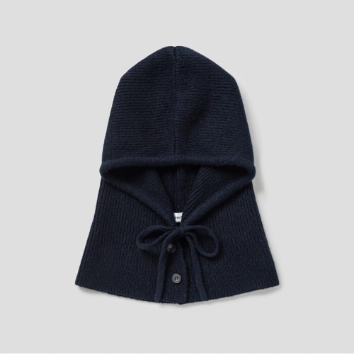 빈폴 여성 울 플레어 바라클라바 네이비 BE5X84L32R_이미지