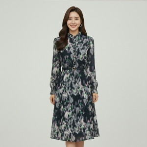 프릴넥 프린트 원피스-JW22OF9101682C