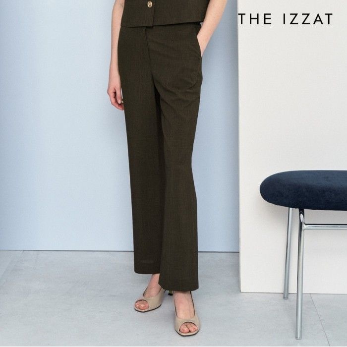 더아이잗 백 밴딩 와이드 팬츠 IP5M0SL821