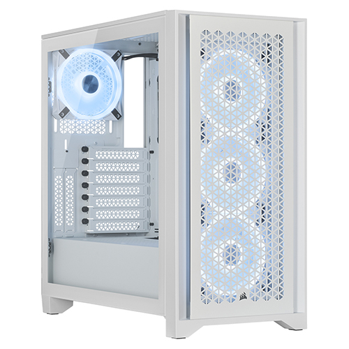CORSAIR iCUE 4000D RGB AIRFLOW QL Edition (트루 화이트)_이미지