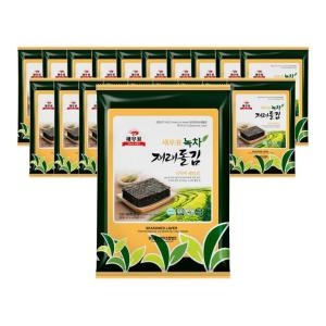 완도물산 새우표 완도 녹차재래 돌김전장 30g (20개)_이미지