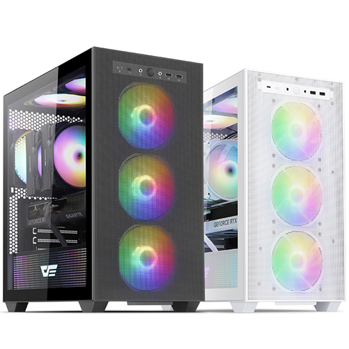 darkFlash DBM60 MESH RGB 강화유리 (화이트)_이미지