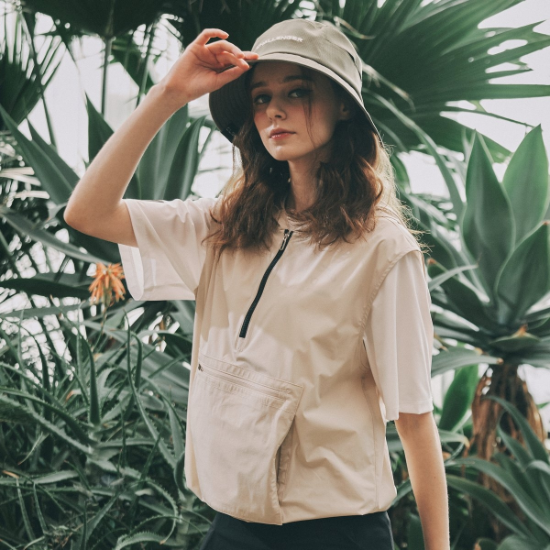 챌린저 경량스판 오버핏 빅포켓 후드 베스트 CHD1WVT0508LB