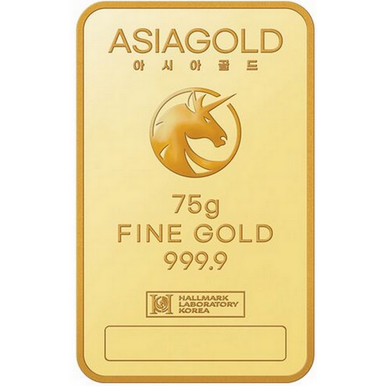 아시아골드 골드바 75g