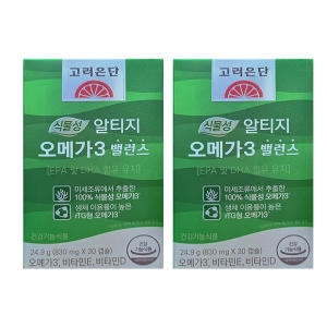 고려은단 식물성 알티지 오메가3 밸런스 830mg 30캡슐 (2개)_이미지