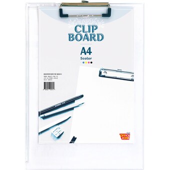 오피스존 <b>A4</b> 투명 <b>클립</b><b>보드</b> 아크릴 결재판 와이어장식