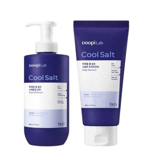 닥터지 두피랩 쿨 솔트 스케일링 샴푸 500g+트리트먼트 300g 2종세트