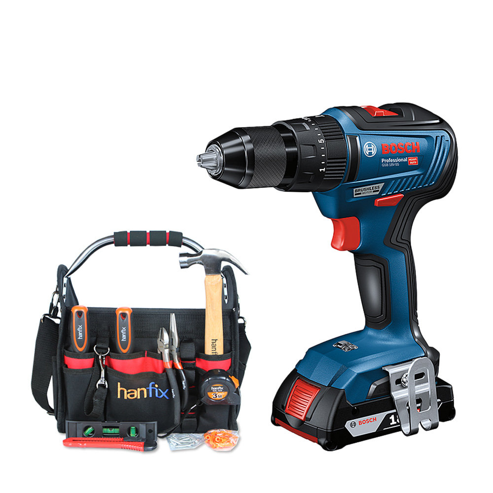 GSB 18V-55 + 오픈형 툴백 공구세트